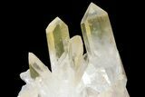 Wide Quartz Crystal Cluster With Large Points - Brazil #121423-2